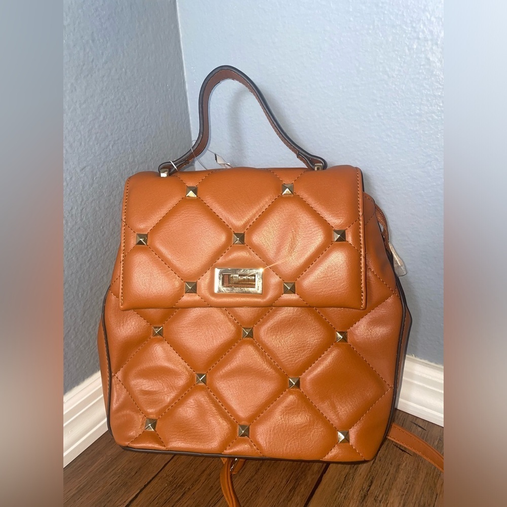 Studded🧡backpack quilted bag quilted backpack travel bag fall bag fall backpack